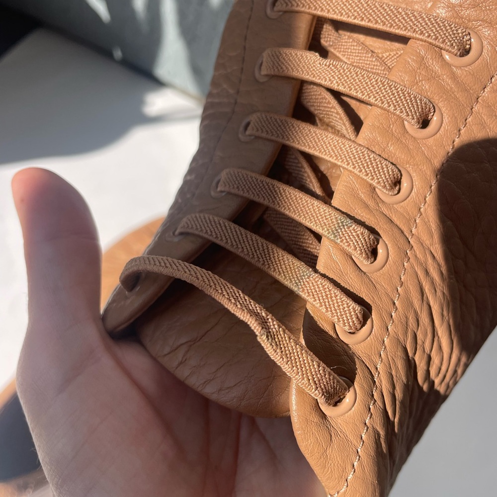Birchbury Bramford Barefoot Sneaker light brown tan leather size 11.5 - Picture 10 of 10